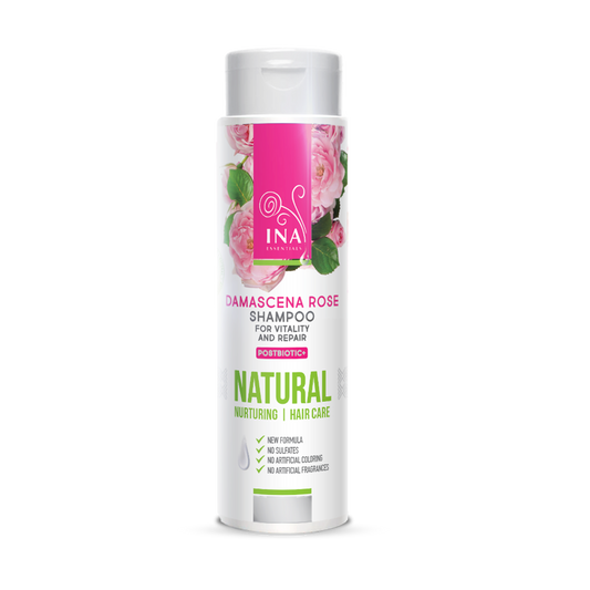 Natürliches Rosen Shampoo für Trockenes und Geschädigtes Haar