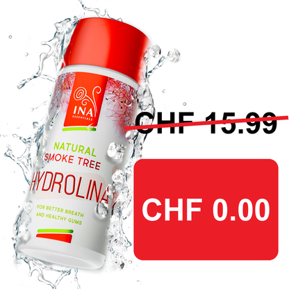 + Geschenk Mundwasser Perückenstrauch Wasser - Hydrolina - für Zahnfleischbluten und Mundgeruch