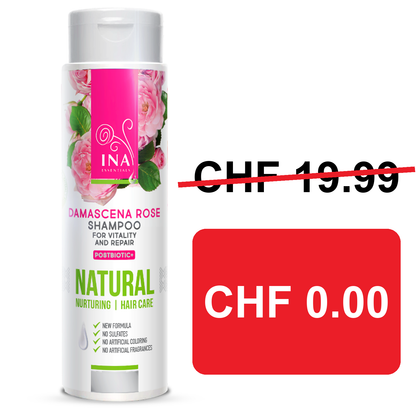 + Geschenk Natürliches Rosen Shampoo für Trockenes und Geschädigtes Haar