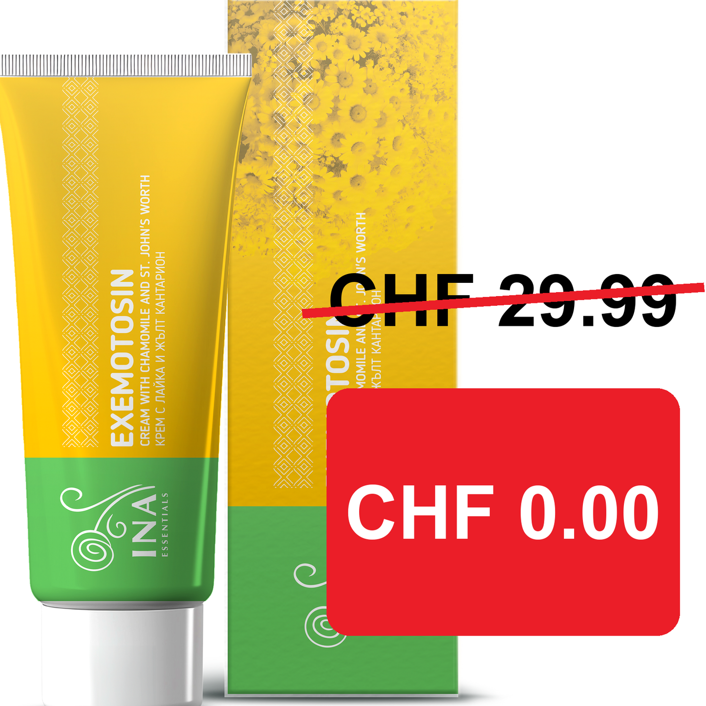 + Geschenk Creme für Psoriasis, Ekzeme und gereizte Haut - mit Johanniskraut, Kamille und Propolis