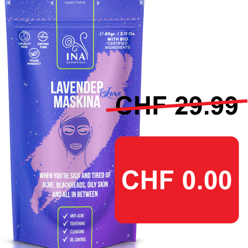 + Geschenk Gesichtsmaske - Lavendel Maskina - Intensivpflege für fettige, problematische Haut