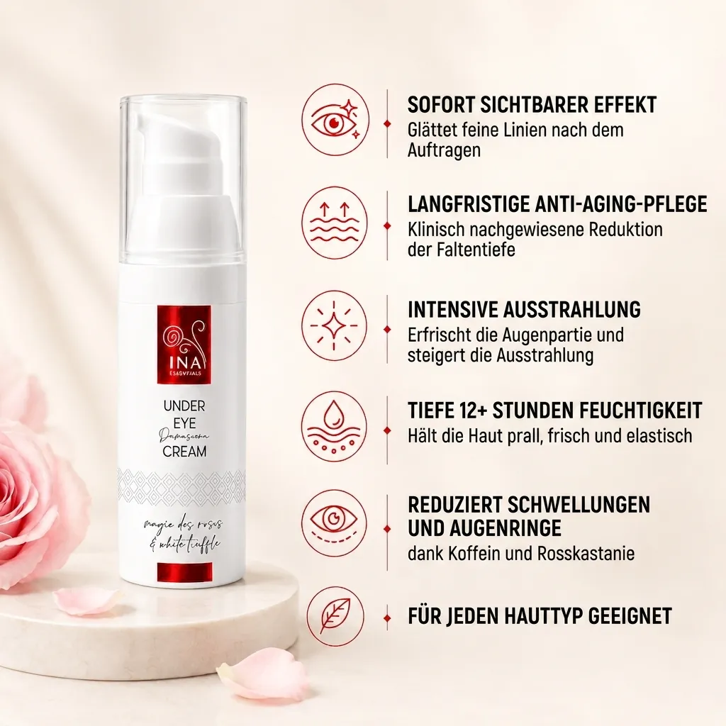 Premium Anti-Aging-Augencreme mit Rose – Rose Eye Lift